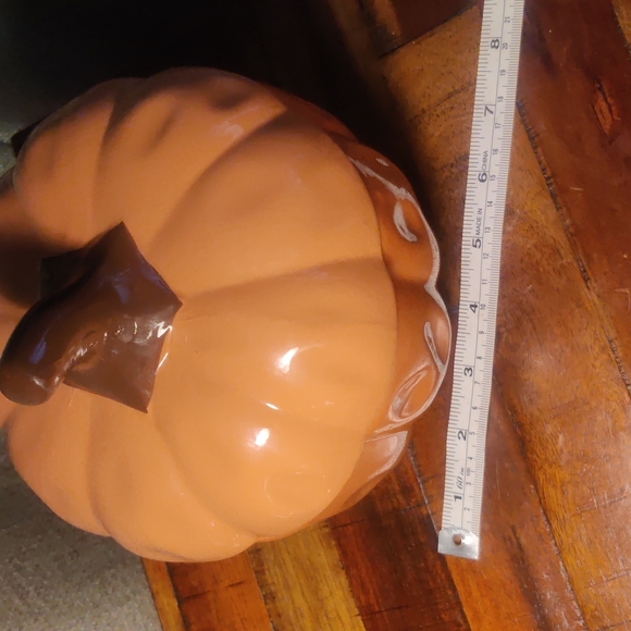Ceramic Pumpkin Pot with Lid By Whimsical Cupboard - Picture 4 of 5